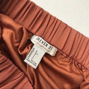 BRONZY ORANGE MAXI SKIRT